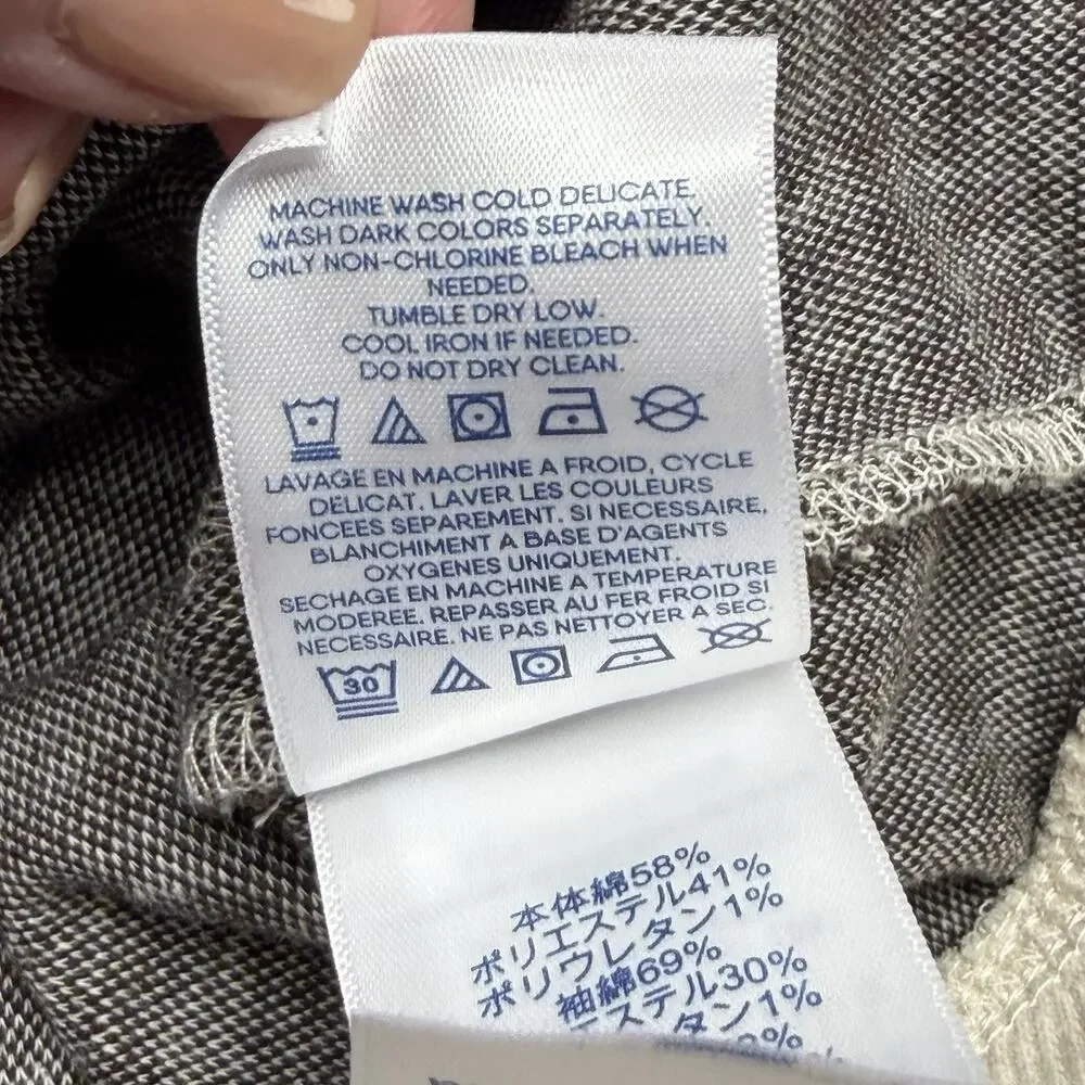 Lands End Sweater 1X Houndstooth Knit Pullover Plus Size Cozy Neutral Top - Picture 8 of 9